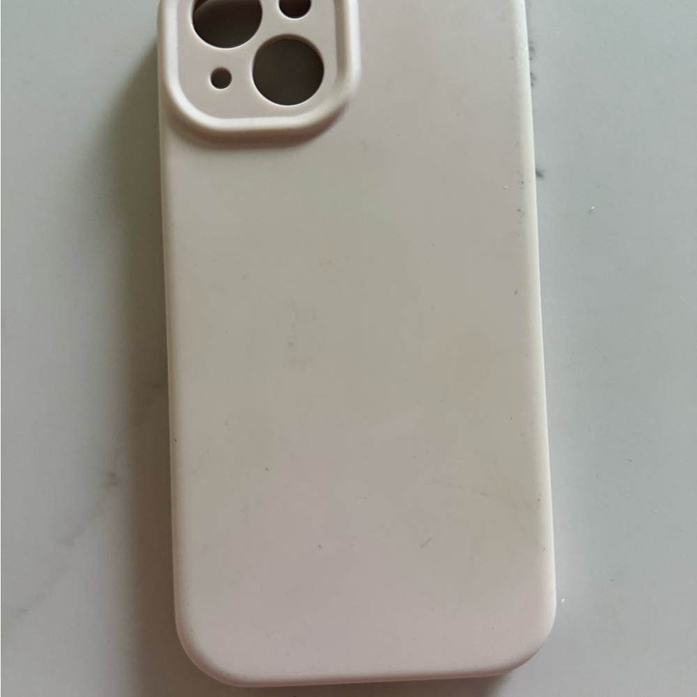 Simple White/Pink Phone Case